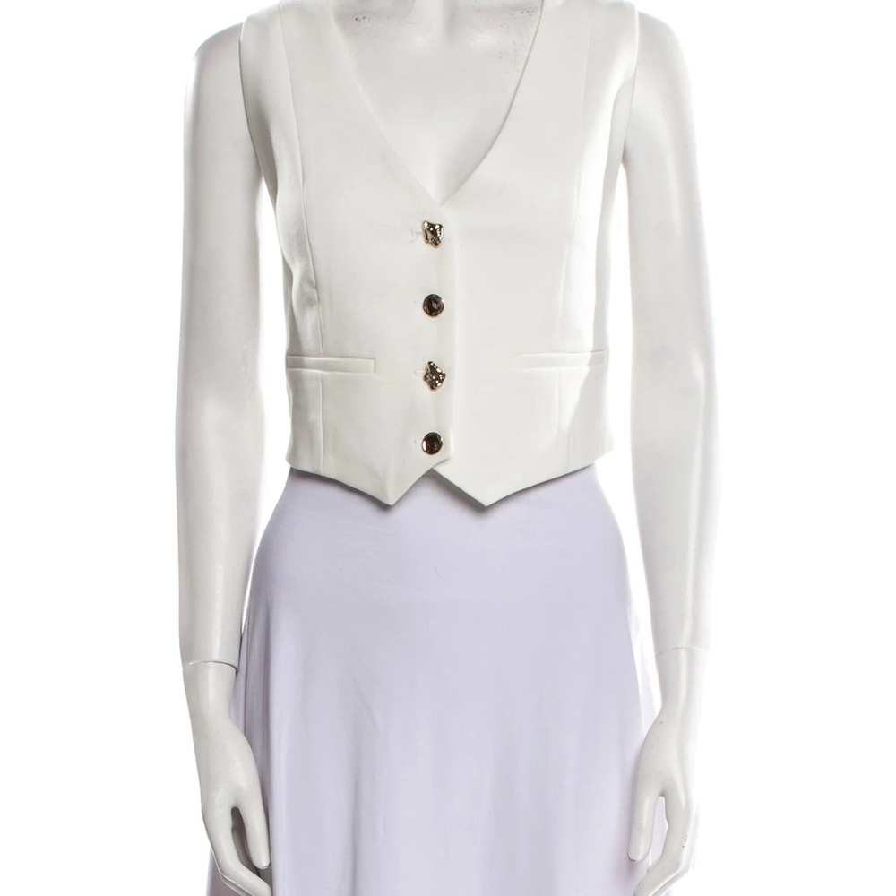 Christian Lacroix Ivory Buttoned Vest - Picture 2 of 5